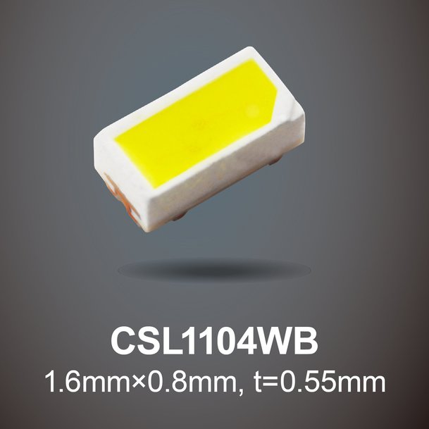 Nuevos chips LED blancos: alta intensidad luminosa (2,0 cd) en un tamaño pequeño 1608 (métrico) líder en su categoría